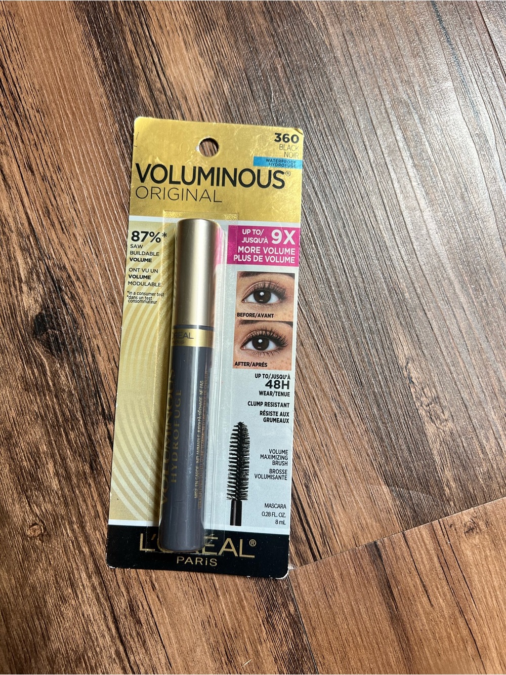 L'Oreal Voluminous Original Mascara — Black & Gold Packaging
